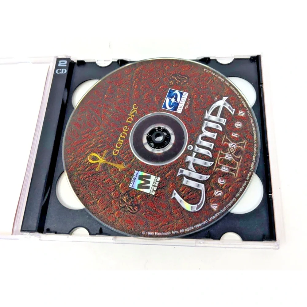 Ultima IX : Ascension 9 - rare retro PC game - both discs game install